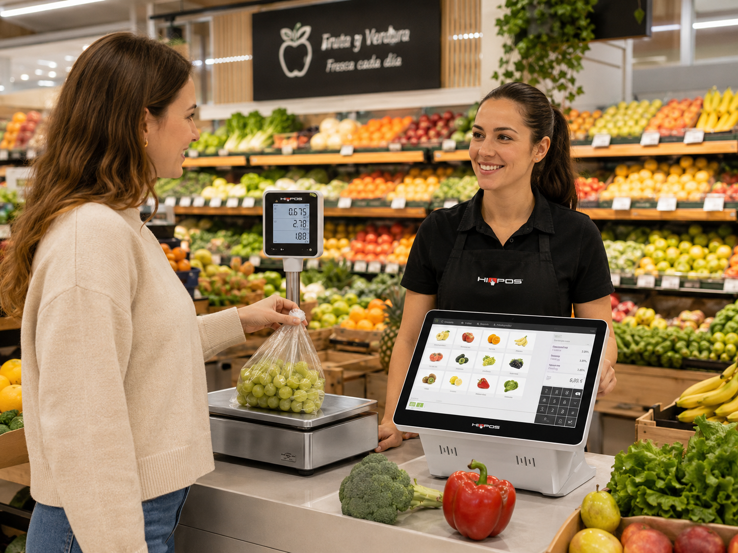 Frutería con hiopos