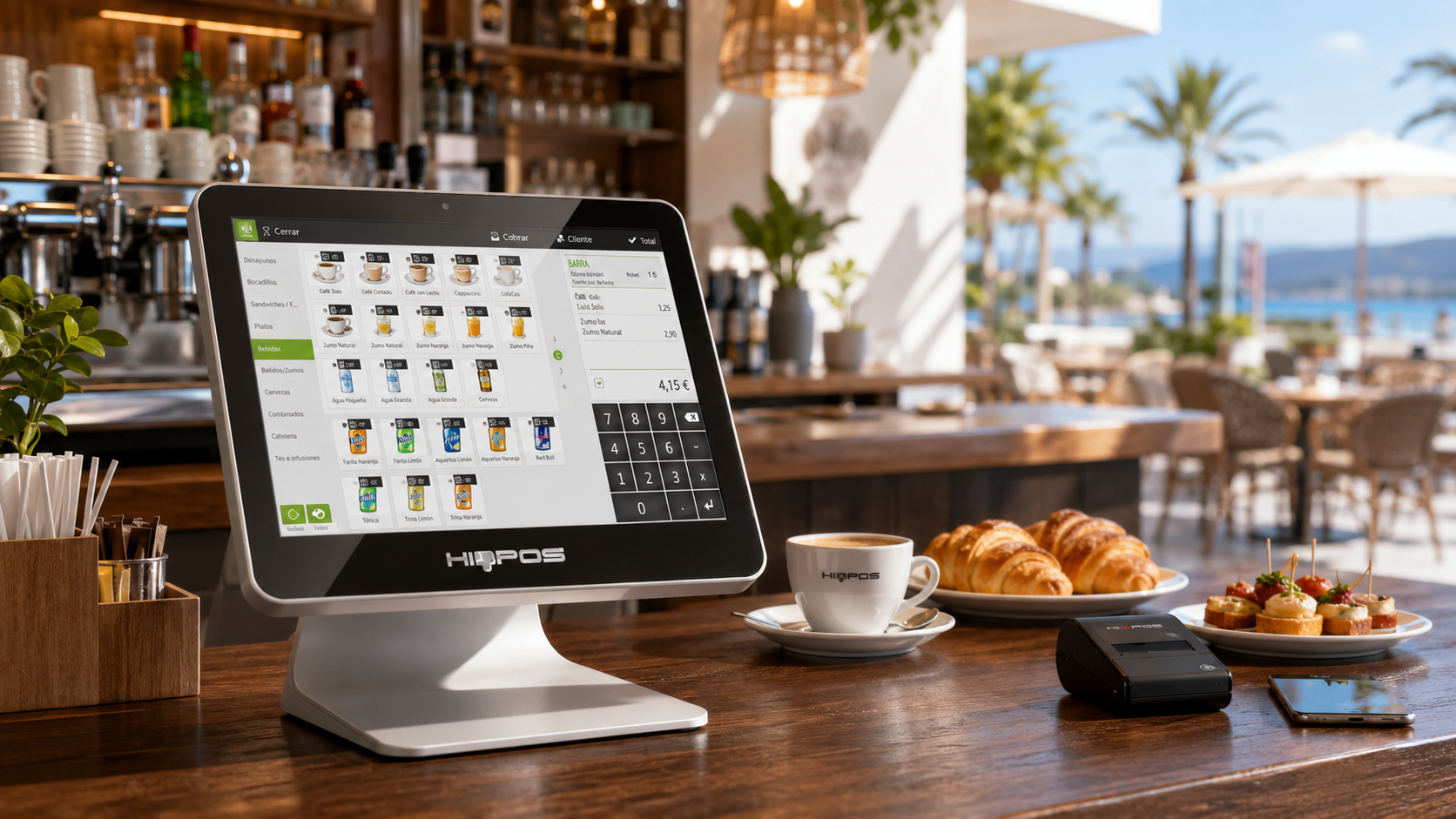 TPV HIOPOS en bar cafetería de la Costa Blanca